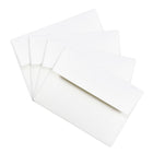 JAM Paper Enveloppes livret Strathmore avec fermeture gommée, fini noir, 4 3/8 x 5 3/4 po, blanc brillant, 1000/pqt-Fermeture : gomme
