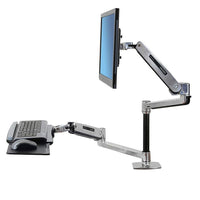 Ergotron - Système de fixation de bureau assis-debout WorkFit-LX (45-405-026)-Bras de bureau en position debout