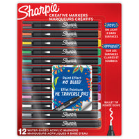 Sharpie - Marqueurs Creative - pointe ogive - couleurs variées - Paquet de 12-Pointe ogive