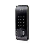 DB2-B Verrou Intelligent Noir-Disponible en noir, chrome et or la serrure la plus élégante a date, la serrure intelligente Alfred DB2-B avec Clé outrepasser.