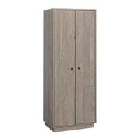 Sauder - 433927 La Collection Sundar Meuble de rangement - Finition Mystic Oak-Espace rangement dissimulé derrière les portes.