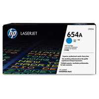 HP 654A (CF331A) Cartouche de toner HP LaserJet cyan d’origine-Couleurs: Cyan