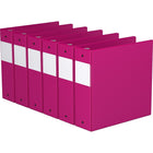 Davis Group Super économie, Reliure à anneaux ronds 3 po, paquet de 6 – Rose-3 Reliure À Anneaux