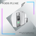 Logitech G502 X LIGHTSPEED Souris Gaming Sans Fil - Blanc-Mollette Double Mode Re-designée : Passez du roulement hyper rapide au mode précis et aux boutons gauche et droit pour deux contrôles personnalisables additionnels