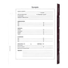 Blueline - Recharge complète pour registre de la société par actions - 11" x 8-1/2"-Inclus une feuille protectrice transparente