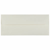 JAM Paper #10 Enveloppes Commerciales Strathmore - 4,125" x 9,5" - Blanc Naturel Tissé - Paquet de 50-Couleur : Blanc Naturel