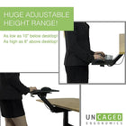 Uncaged Ergonomics – Support ergonomique KT2 pour clavier, sur ou sous le bureau, entièrement réglable-Support pour clavier : noir