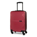 Swiss Mobility - SFO  Bagage de cabine 20 po - Rouge-Intérieur Signature avec panneau séparateur, pochettes en filet et courroies de resserrement qui contribue à tenir le contenu bien en place