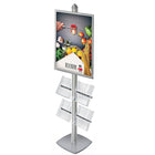 Azar Displays – Support d’affichage sur pied pour brochures (300292-SLV)-Vertical et horizontal