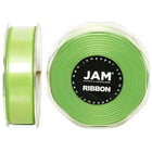 JAM PaperMD – Ruban de satin à deux faces, 88 po de largeur x 25 verges, vert lime, 2/paquet (807SAligr25g)-Idéal pour les emballages-cadeaux, les vêtements ou pour décorer ou attacher des bouteilles, des pots et des paniers-cadeaux