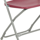 Flash Furniture – Chaise pliante HERCULES de luxe, capacité de 800 lb, plastique rouge (LEL3RED)-Les trous de drainage dans le siège facilitent le séchage