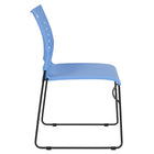 Flash Furniture - Chaise empilable bleue de la série HERCULES à base traîneau d'une capacité de 881 lb avec dossier ventilé-Quantité de pile: 5