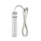 NXT Technologies - Limiteur de tension à 6 prises NX54312-CA NX54312, 4 pi, 600 joules, blanc-6 prises de courant standard