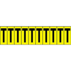 Accuform Signs - Les Fournitures Et Les Outils - Repères Individuels De Lettres Et De Chiffres, paquet de 30-Caractère T
