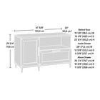 Sauder - 433268 La Collection Tiffin Line Crédence - Finition Raven Oak-9