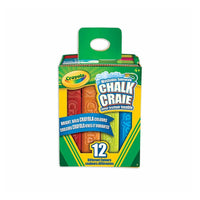 12 bâtons de craie lavable pour trottoir Crayola-Comprend 12 craies pour trottoir