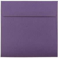 JAM Paper Enveloppes carrées format invitation avec fermeture gommée, 6 x 6 po, violet foncé, 1000/paquet-Violet foncé