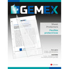 Gemex - Feuilles protectrices vinyle rigide, Antireflet, Format Lettre, 4/1000'' épaisseur, 50 bte-La finition antireflet réduit la sensation d’éblouissement et facilite la lecture