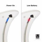 Umbra Otto - Pompe à savon et gel hydroalcoolique 25ml, Blanc/Gris-5