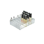 Azar Displays – Plateau de cosmétiques à 36 grands compartiments, pour panneau perforé ou rainuré, 2/paquet (225529)-Dimensions : 7,13 larg. x 5 prof. x 1,5 haut. (po)