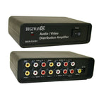 Digiwave – Amplificateur de distribution AV 4 voies, 5 x 10 x 21,1 po, noir-Faites vos projets de doublage en un clin d’œil grâce à cet amplificateur de distribution AV 4 voies de Digiwave