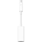 Apple - Adaptateur Thunderbolt à Gigabit Ethernet-Petit et compact, il se branche au port Thunderbolt de votre ordinateur Mac et il fournit un connecteur RJ-45 compatible avec les réseaux 10/100/1000BASE-T