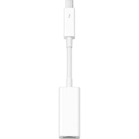 Apple - Adaptateur Thunderbolt à Gigabit Ethernet-Petit et compact, il se branche au port Thunderbolt de votre ordinateur Mac et il fournit un connecteur RJ-45 compatible avec les réseaux 10/100/1000BASE-T
