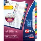 Avery - Ready Index Intercalaires personnalisables avec table des matières, A-Z onglets-26 Onglets