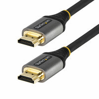StarTech - Câble HDMI 2.0 4K haute vitesse de 13 pi avec Ethernet - Noir/Gris-Connecteurs: 1 x HDMI 2.0b 19 broches (connecteur A), 1 x HDMI 2.0b 19 broches (connecteur B)