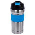 PURE Drinkware - Ensemble de verre, gourde et gobelet à café, bleu-Double paroi: isolé sous vide, garde votre boisson au froid pendant 24 heures et au chaud pendant 12 heures