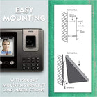 Acroprint Biolook Punch Clock avec reconnaissance faciale et perforation d'empreintes digitales-Affichage numérique lumineux