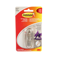 Command - Crochet traditionnel - moyen - nickel brossé - 3 lb-Conçus pour une suspension rapide, facile et sans dommages