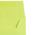 JAM Paper Enveloppes format livret de couleur vive, ferm. gommée, 3 5/8 x 5 1/8 po, vert lime, paq./100-Fermeture : Gomme