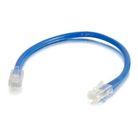 C2G – Câble de raccordement moulé 25462 de catégorie 5e, 1 pi, bleu-Doté d’un connecteur mâle RJ-45 aux deux extrémités pour faciliter la connectivité