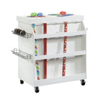 Sauder - Craft Pro série Chariot d'artisanat - Blanc-Capacité de charge de 135 lb