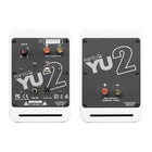 Kanto – Haut-parleurs de table alimentés Kanto YU2 avec DAC USB intégré, blanc mat-Haut-parleurs des aigus de 3//4 po à dôme en soie et haut-parleurs composites de 3 po 