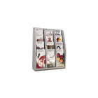 Deflect-o - Porte-documentation mural ou de comptoir, format dépliant, 19 4/5 x 15 4/5 x 5 po, 12 pochettes, gris-Polyvalent, léger le porte-documentation se fixe facilement au mur avec un robuste ruban adhésif ou des vis (les deux sont inclus) ou simplement sur le comptoir