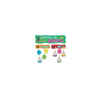 Edupress Pete the Cat - Mini tableau d'affichage joyeux anniversaire, multicolore, paquet de 196-1