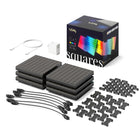 Twinkly - Kit de démarrage multicoloure à 6 carreaux Squares avec adaptateur - Noir-LED RVB multicoloures - 16 millions de couleurs