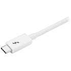 StarTech - Câble Thunderbolt 3, 20 Gb/s, 6,6 pi, blanc (TBLT3MM2MW)-Prend en charge un débit de données de 20 Gb/s