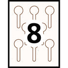 Avery - Étiquettes pour sceller les couvercles - 1-1/2po x 4po - 80 Étiquettes-6