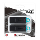 Kingston - DataTraveler Exodia USB 3.2 - 64 Go - Paquet de 2-Conforme USB 3.2 Gen 1
