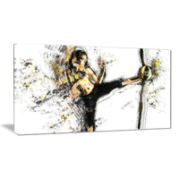 Designart – Impression sur toile, botter le ballon (PT2521-32-16)-Impression