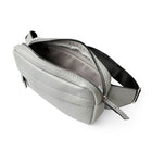Nicci - Sac banane avec sangle web - Gris clair-Compartiment principal zippé