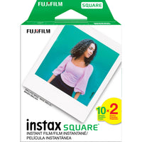 Films instantanes FUJIFILM Instax Square - Paquet de 20-Films instantanes Instax Square permettant l'impression de photos à bordure blanche classique