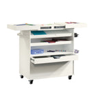 Sauder - Craft Pro série Chariot d'artisanat - Blanc-Fait de bois d'ingénierie