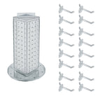 Azar - Tour de cheville interlock avec base et crochets tournants - 4 po x 4 po x 12 po - clair-Vendu en multiples de: 1