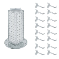 Azar - Tour de cheville interlock avec base et crochets tournants - 4 po x 4 po x 12 po - clair-Vendu en multiples de: 1