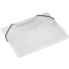 JAM Paper  - Étui pour fiches et CD avec fermeture à élastique, 5 1/2 x 7 1/2 x 3/8 po, transparent, paquet de 4-Matériau : plastique