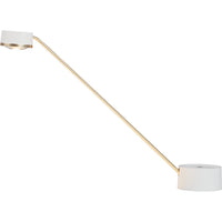 TuBICen - Polaris Lampe de bureau à DEL - Blanc-Lampe de table, lampe de bureau